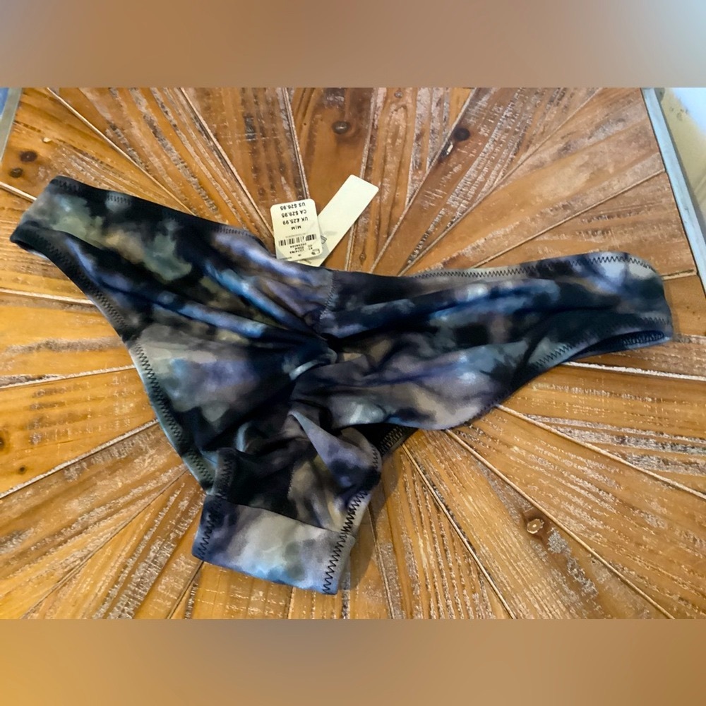PINK Victoria's Secret Black Tie-Dye Bikini Bottom